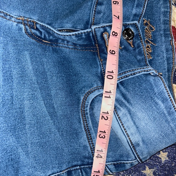 BAMBOO JEANS FADED WITH MEDIUM WASH DENIM, SKINNY FIT JUNIORS 9/10 - Picture 5 of 9